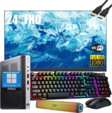 Mini PC HP EliteDesk 800 G4 con Core i5, 16 GB de RAM, 512 GB de SSD, monitor Full HD, bocina, teclado y mouse reacondicionada baja a su menor precio