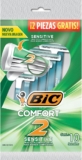 Rastrillos para rasurar Bic Comfort 2 Sensitive para pieles sensibles con 10 piezas bajan de precio
