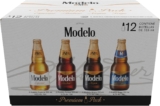 Cerveza Modelo Premium Pack con 12 cervezas baja a un gran precio