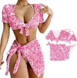 Traje de baño para mujer 4 piezas baja de precio