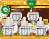 Juego de 5 repuestos aromatizantes Air Wick aceites esenciales bajan de precio