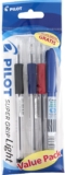 Juego de 4 plumas bolígrafos Pilot Super Grip Light bajan de precio