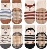 Liquidación en juego de 4 calcetines antideslizantes para niños bajan de precio
