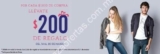 $200 de regalo por cada $1000 de compra en la tienda en línea de Promoda Outlet