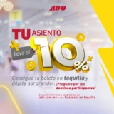 ADO tu Asiento con Descuento: 10% adicional si dejas que te asignen asiento