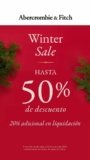 Segundas Rebajas Abercrombie & Fitch: Hasta 50% de descuento + 20% adicional a lo ya rebajado