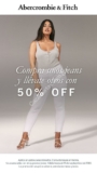 Promoción Abercrombie & Fitch: Segundo par de jeans a mitad de precio