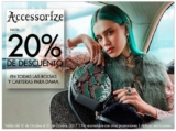 En Accessorize hasta 20% de descuento en bolsas y carteras para dama