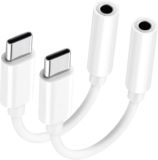 Juego de 2 adaptadores USB-C a jack de 3.5 mm para audífonos bajan de precio