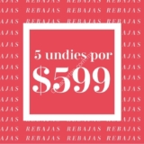 En las rebajas de Aerie llévate 5 undies por $599