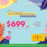 Promoción Aeromar: Vuelos durante el verano a $699 viaje sencillo