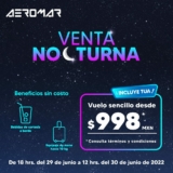 Venta Nocturna Aeromar: vuelos sencillos desde $998
