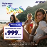 En Aeromar vuelos sencillos desde $999