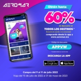Cupón Aeromar: hasta 60% de descuento en todos los vuelos en la nueva app