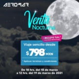 Venta Nocturna Aeromar: Vuelos desde $798 sólo hoy hasta las 12:00