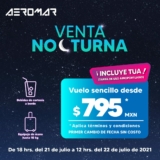 Venta Nocturna Aeromar: Vuelos sencillos desde $795 con TUA incluido