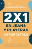 2×1 en jeans y playeras Aeropostale en tiendas Liverpool
