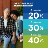 Descuentos escalonados Aeropostale: Hasta 40% de descuento directo