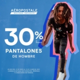 En Aeropostale 30% de descuento en pantalones de hombre