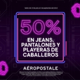Promoción Aeropostale Regreso a Clases: 50% de descuento en jeans, playeras y pantalones seleccionados