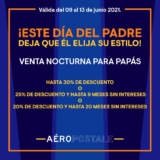 Venta Nocturna para Papás Aeropostale: Hasta 30% de descuento