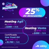 Venta Nocturna Akky: Dominios .com.mx desde $169 + IVA, descuentos en hospedaje web y más