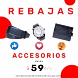 Accesorios desde $59 en las rebajas de Aldo Conti