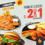 2×1 en hamburguesas y boneless este fin de semana en las Alitas