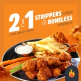 2×1 en boneless y strippers en Las Alitas este fin de semana