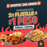 Las Alitas Hot Sale 2024: 2do platillo a $1 peso