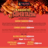 Paquetes Super Tazón en Las Alitas: Super Tarrón a $1 y más