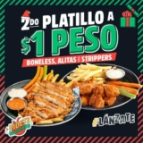 Promo de Navidad las Alitas: 2do platillo a solo $1 peso