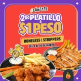 Nuevamente en las Alitas 2do platillo a $1 peso esta semana