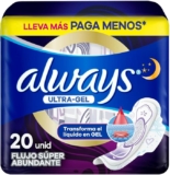 Toallas Always Ultra Gel con 20 piezas bajan a su menor precio + 10% adicional con Planea y Ahorra