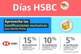 Amazon Días HSBC: hasta 15% de bonificación + msi en toda la tienda