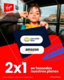 2×1 en todos los planes Virgin Mobile en Amazon y Mercado Libre