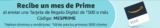 1 mes de Prime Video Gratis en la compra de una tarjeta de regalo de $500