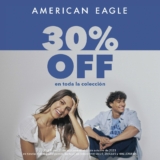 En American Eagle 30% de descuento en toda la tienda