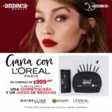Promo Andrea y L’Oreal: cosmetiquera y set de brochas de regalo en compras de $999