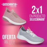 2×1 en tenis y zapatos en Andrea sólo hoy