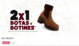 2×1 en botas y botines en la tienda en línea de Andrea por tiempo limitado