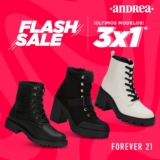 Flash Sale Andrea: 3×1 en últimos modelos