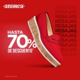Rebajas Andrea: Hasta 70% de descuento