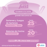 Descuentos Almacenes Ánfora: hasta 25% de descuento en Sartenes y más