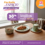 Promo Almacenes Ánfora: Hasta 30% de descuento en vajillas Ánfora