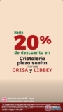 Promo Almacenes Ánfora: Hasta 20% de descuento en Cristalería pieza suelta