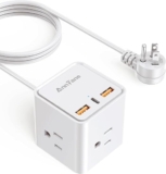 Multicontacto extensión con entradas USB y cable de 1.5 m baja de precio