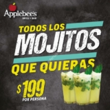 En Applebees todos los mojitos que quieras por $199