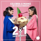 2×1 en postre Snow Cup Baileys en Applebees este 10 de mayo