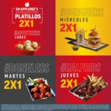 En Applebee’s 2×1 en platillos participantes de lunes a jueves